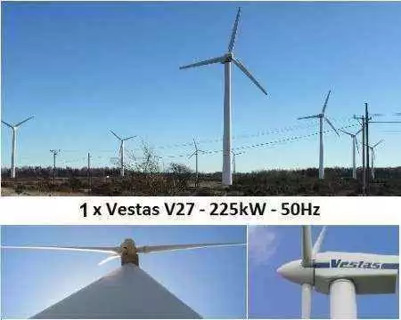 Vestas V27 Wind Turbine For Sale